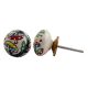 Multicolor Flower Ceramic Drawer Knob